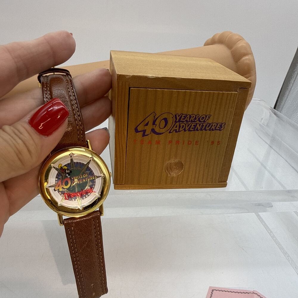 DisneyLand 40 Years of Adventure TEAM Pride Watch Rare #1835 0f 5000 Works Video